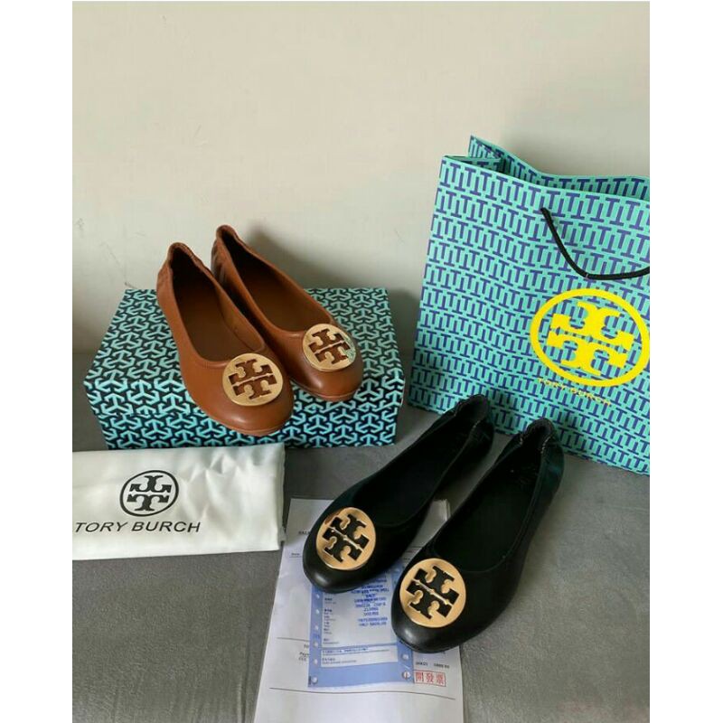 tory burch clasic ballet flat shoes