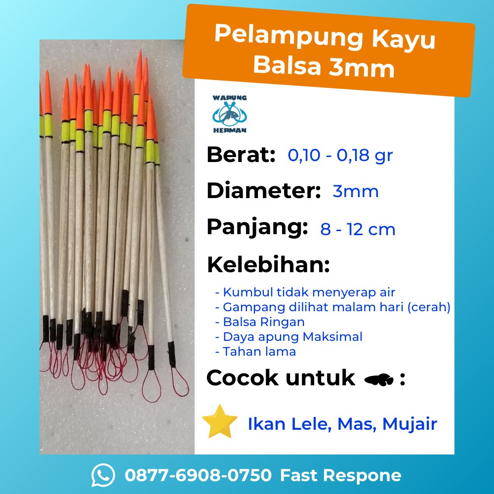 jual pelampung pancing kumbul ikan mas jarum