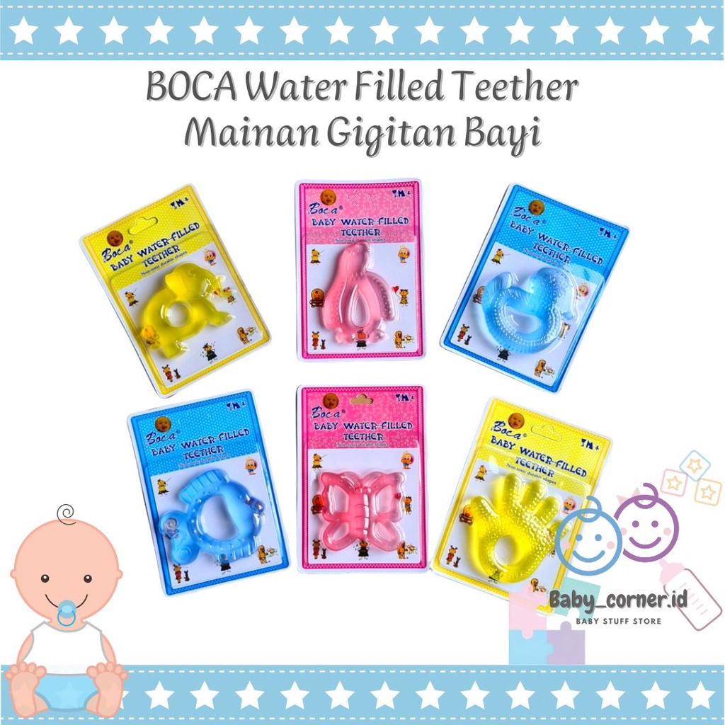 BOCA Water Filled Teether | Mainan Gigitan Bayi Bentuk Lucu