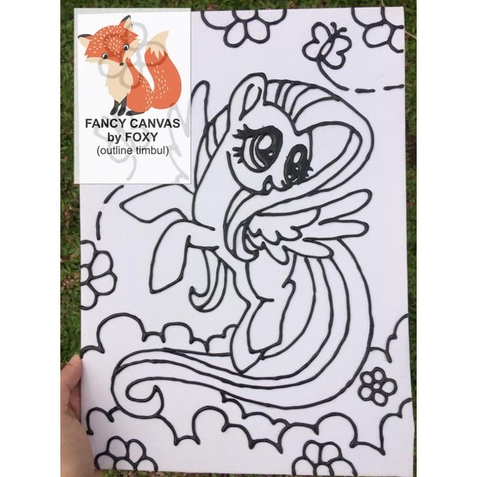 

kanvas lukis anak gambar FLUTTERSHY - LITTLE PONY