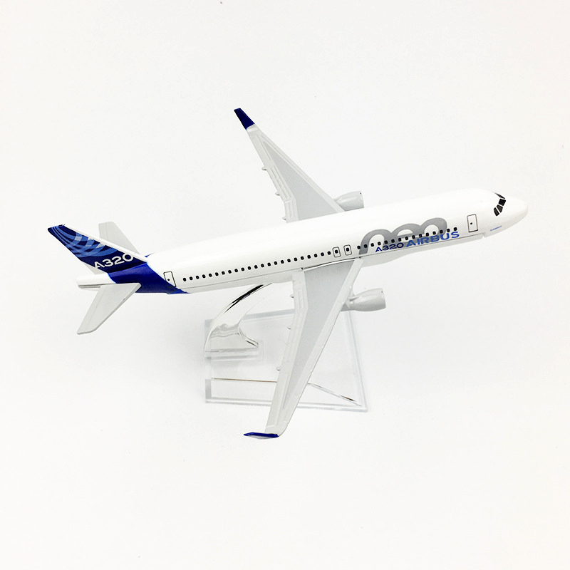 Miniatur Diecast Pesawat Terbang Airbus A320 Bahan Metal Ukuran 16CM / 20CM Untuk Koleksi / Hadiah