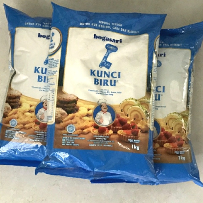 

D02D1 Bogasari Tepung Terigu Kunci Biru Premium 1Kg Da01D100