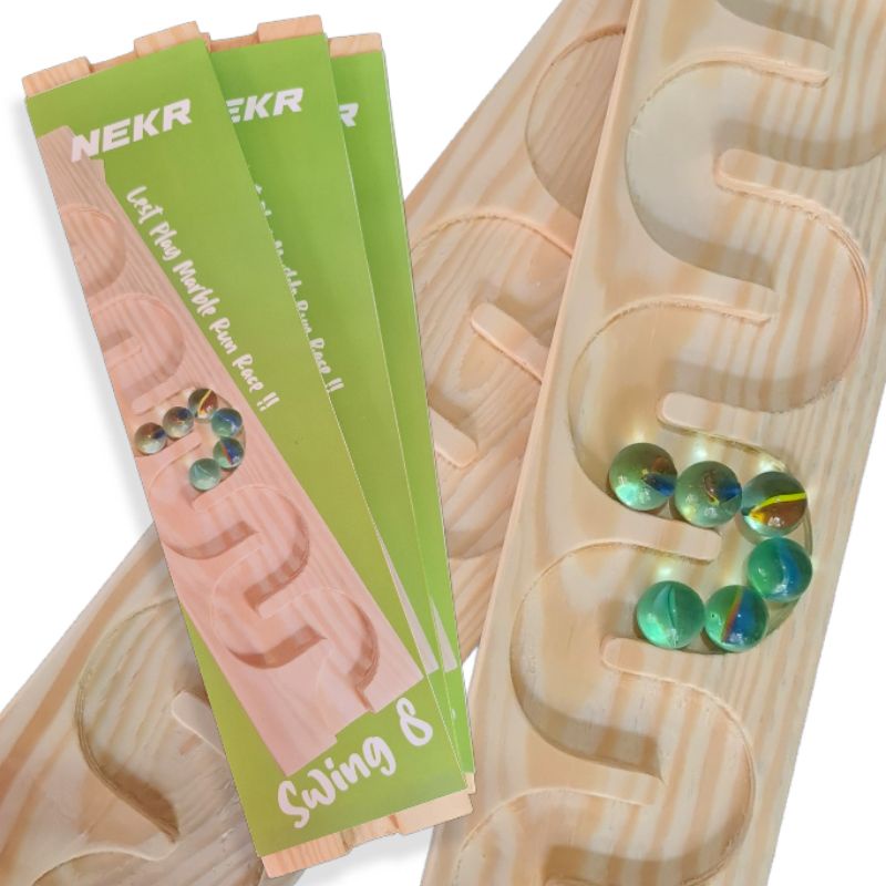 Marble Run Kayu Seri 2 - Wooden Marble Run