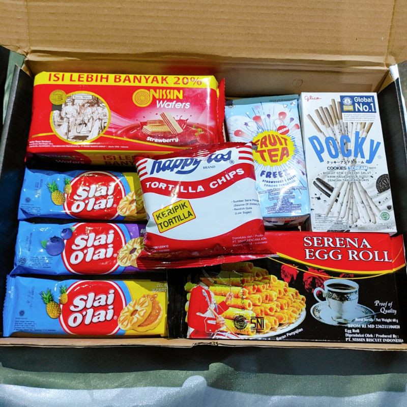 

snack giftbox ukuran besar untuk hampers dan kado