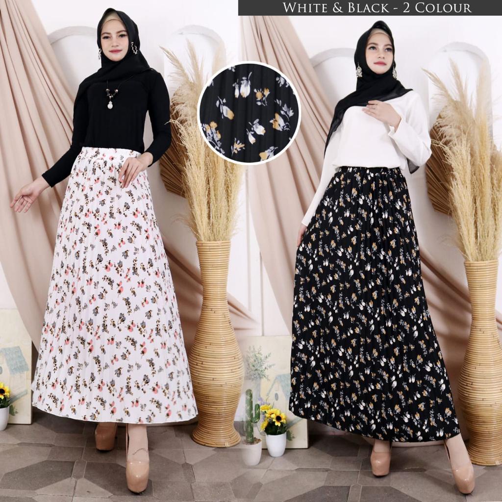 ROK PLISKET MOTIF FLOWERS DAILY