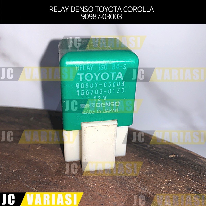 RELAY LAMPU DENSO 12 Volt TOYOTA COROLLA HIJAU ORIGINAL 90987-03003