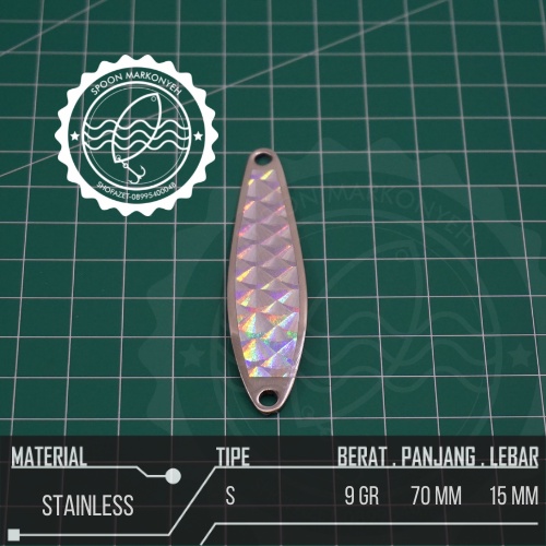 SPOON LURE STAINLESS 9 GR S