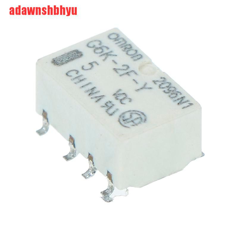 5pcs Relay Sinyal 8pin Dc 5v Smd G6K-2F-Y Untuk Omron