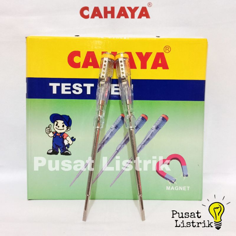 Testpen Listrik Minus Cahaya Obeng Min Besar Cahaya