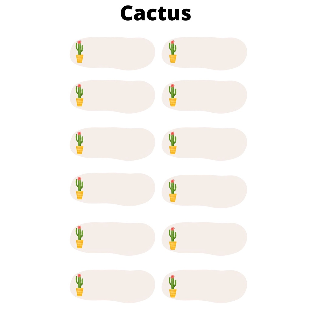 PO Custom Sticker Mata Pelajaran / Stiker Nama / Sticker Sekolah Stiker Mata Kuliah Sticker Aesthetic Murah