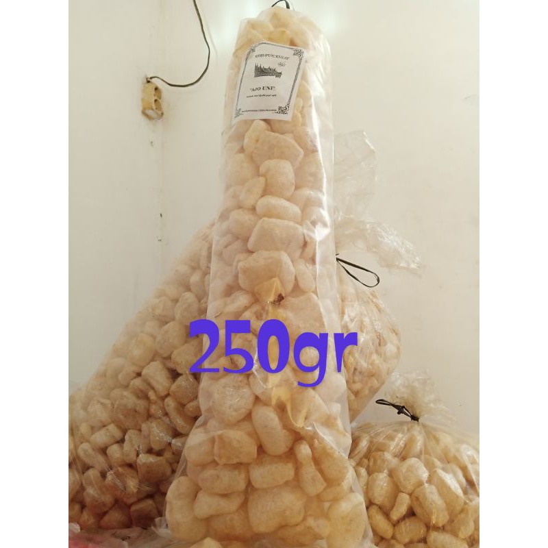 

kerupuk kulit segar 250gr//murah,sehat,/kerupuk jangek/karedok