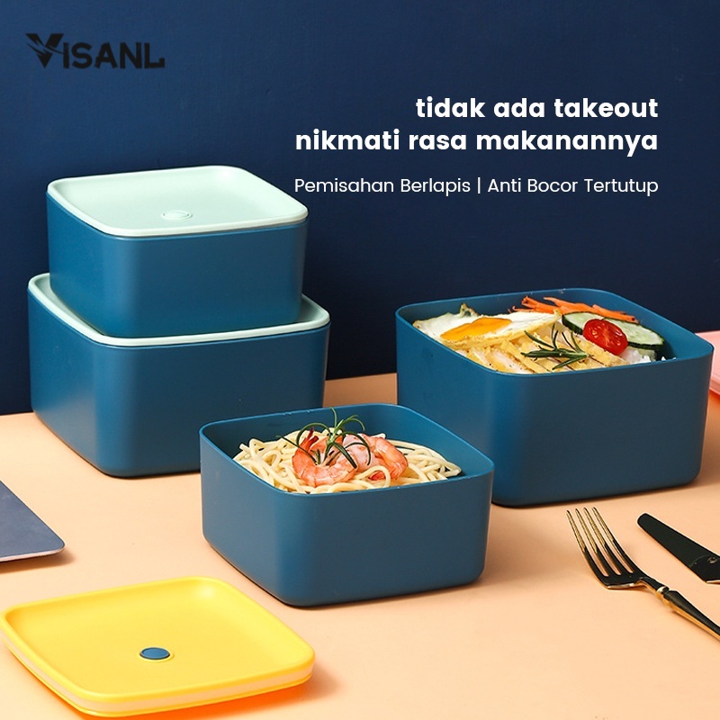 Kotak Makan BENTO BOX / Tempat Makan Lunch Box Anti Bocor Kotak Makan BPA FREE