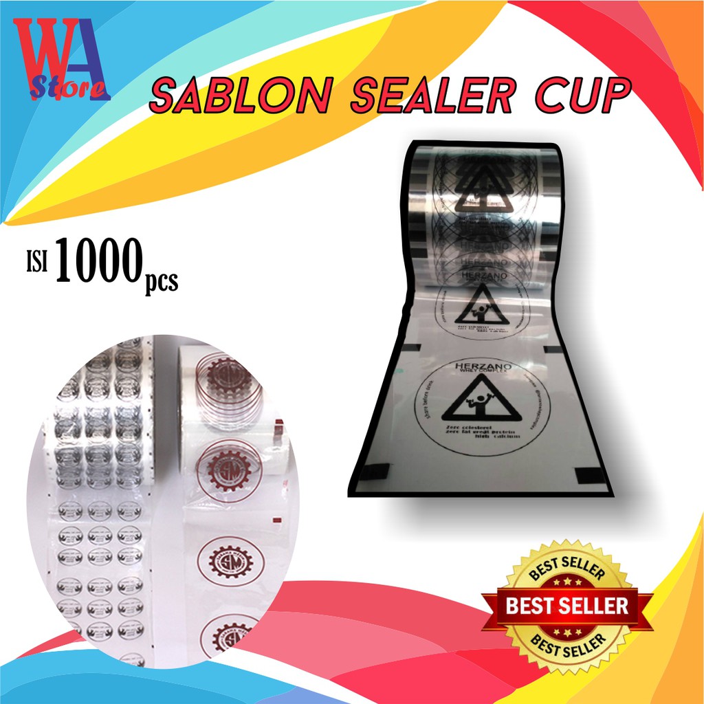 JASA SABLON LID SEALER CUP / SABLON TUTUP GELAS CUP / SABLON PLASTIK PRESS GELAS CUP DESAIN LOGO