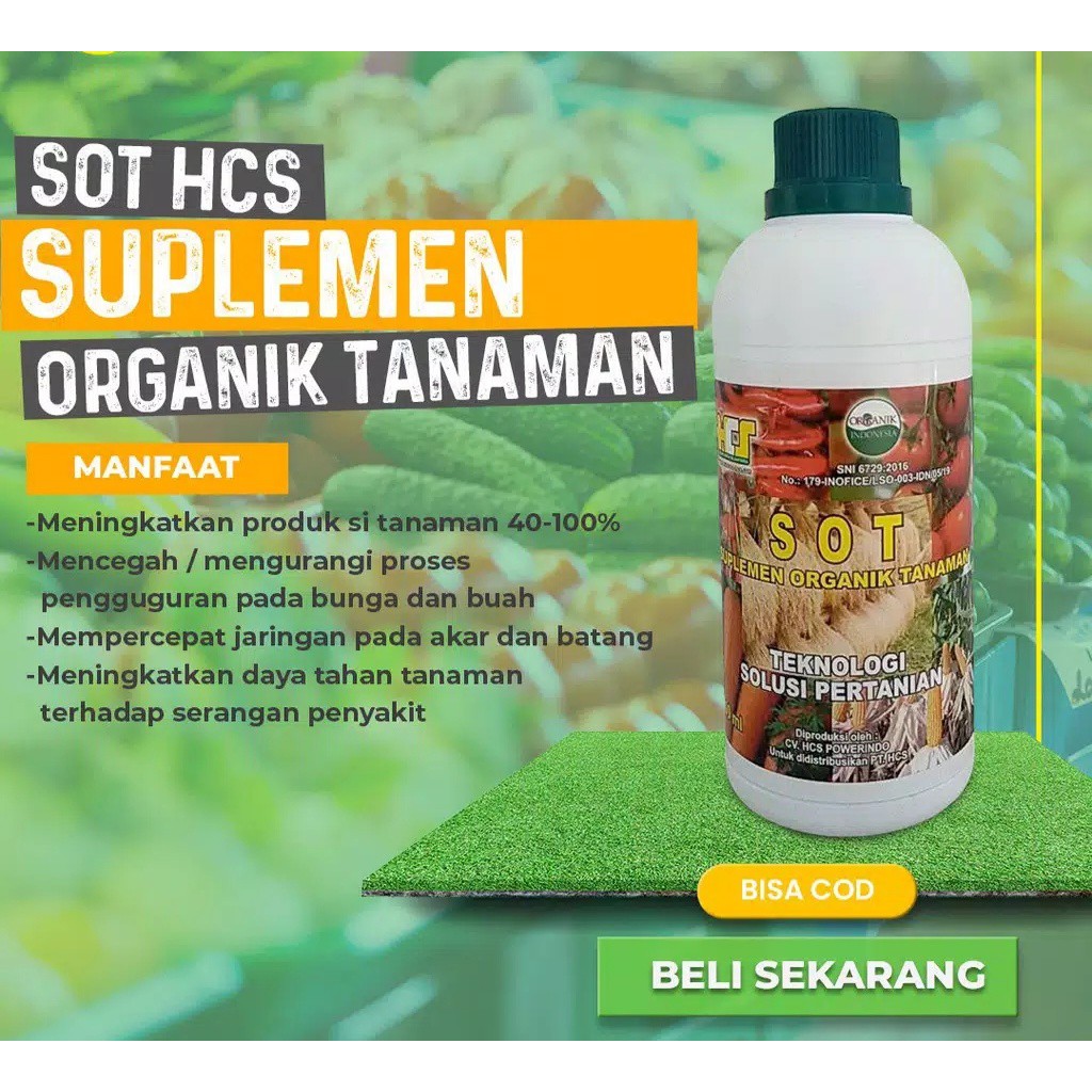 Pupuk Organik Cair  SOT HCS Suplemen Organik Tanaman