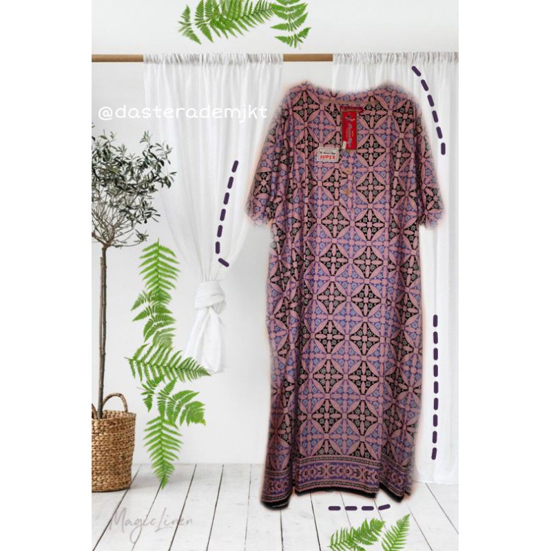 Daster Kencana Ungu Jumbo 4L Label Merah A LD140 PB 120