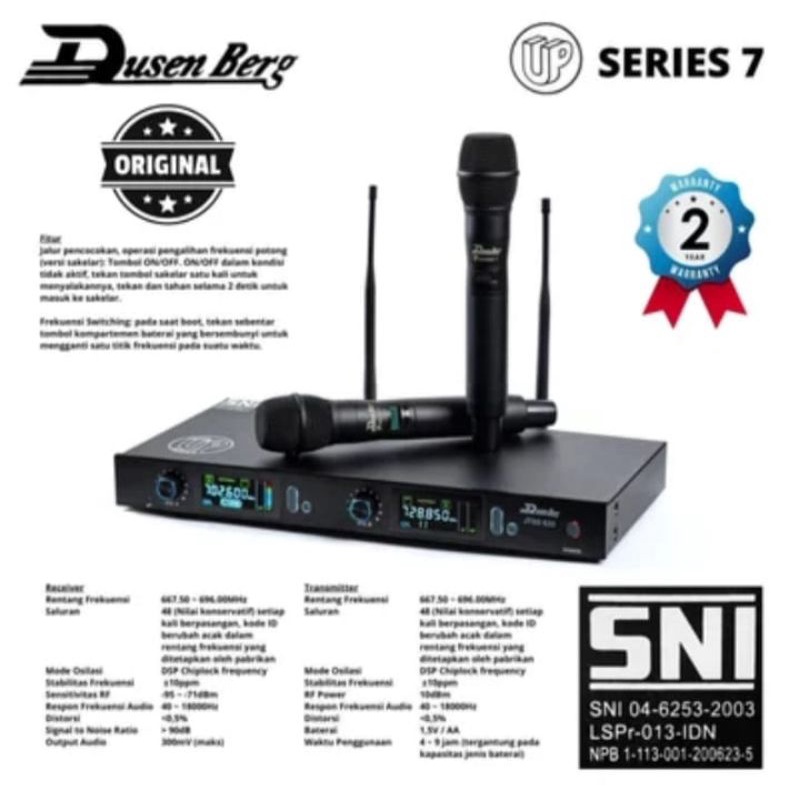 Mic wireless dusenberg up series 7 SNI resmi garansi