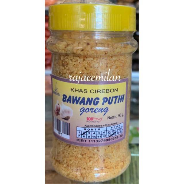 

Bawang Goreng Putih khas cirebon 90gram/Bawang Putih Goreng