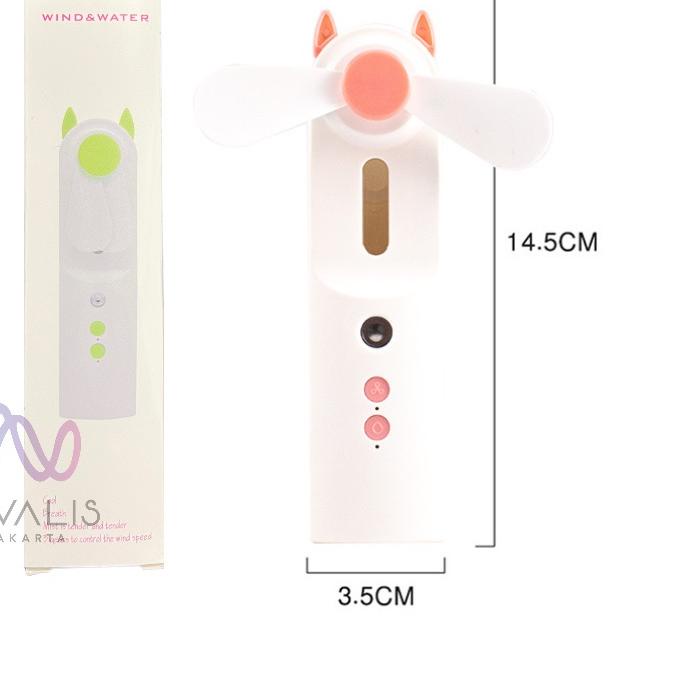 Viral⭐ NIVALIS JAKARTA KIPAS ANGIN NANO SPRAY 2 IN 1 USB CHARGER NANO MIST SPRAY MINI FAN PORTABLE P