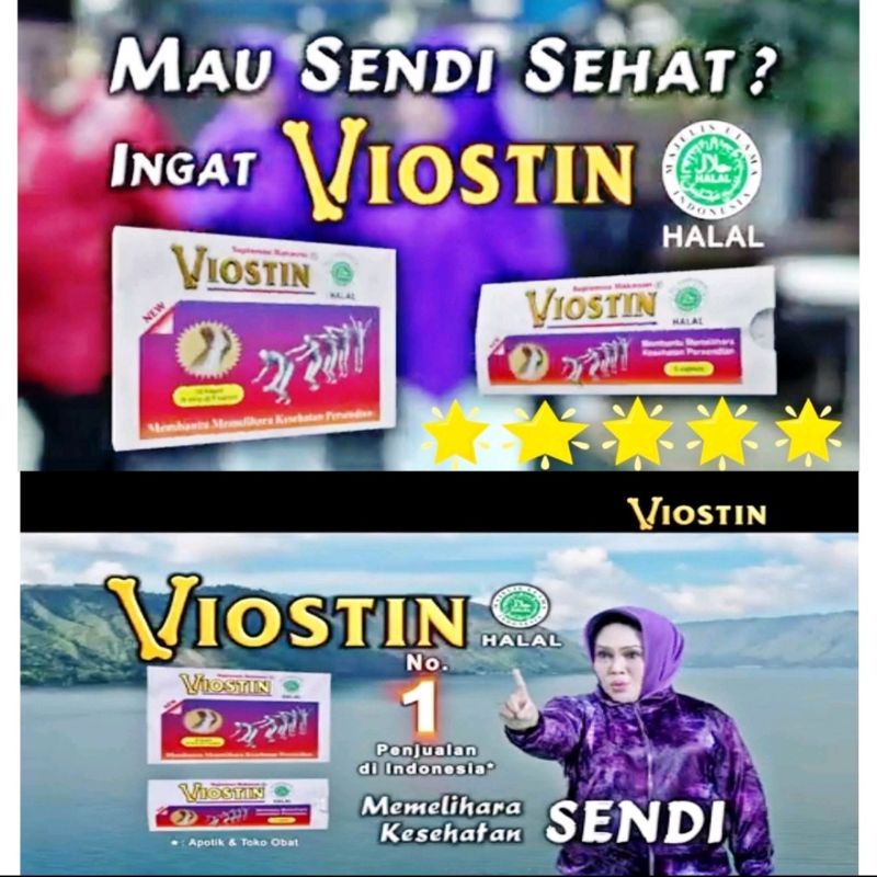 Viostin Suplemen Sendi - 1 Box Isi 30 Kaplet / viostin Halal