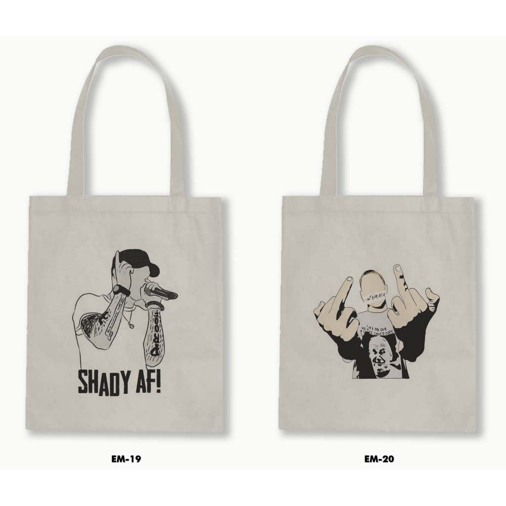 TOTE BAG BLACU - EMINEM 01