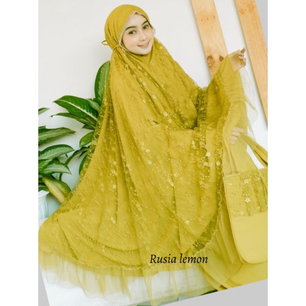 MUKENA RUSIA ORIGINAL DALANOVA (Lemon)