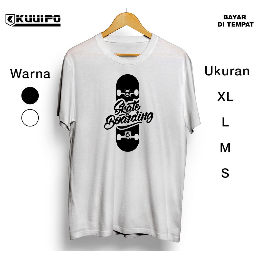 SKATE BOARDING / kaos distro cowok anak pun jalanan / baju pria remaja / murah bagus keren gaul