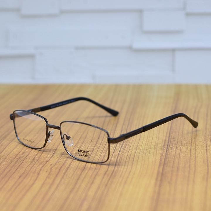 FRAME KACAMATA MONTBLANC PLUS MINUS ANTI RADIASI BLUERAY PHOTOCHROMIC PROGRESIF SILINDER PRIA WANITA
