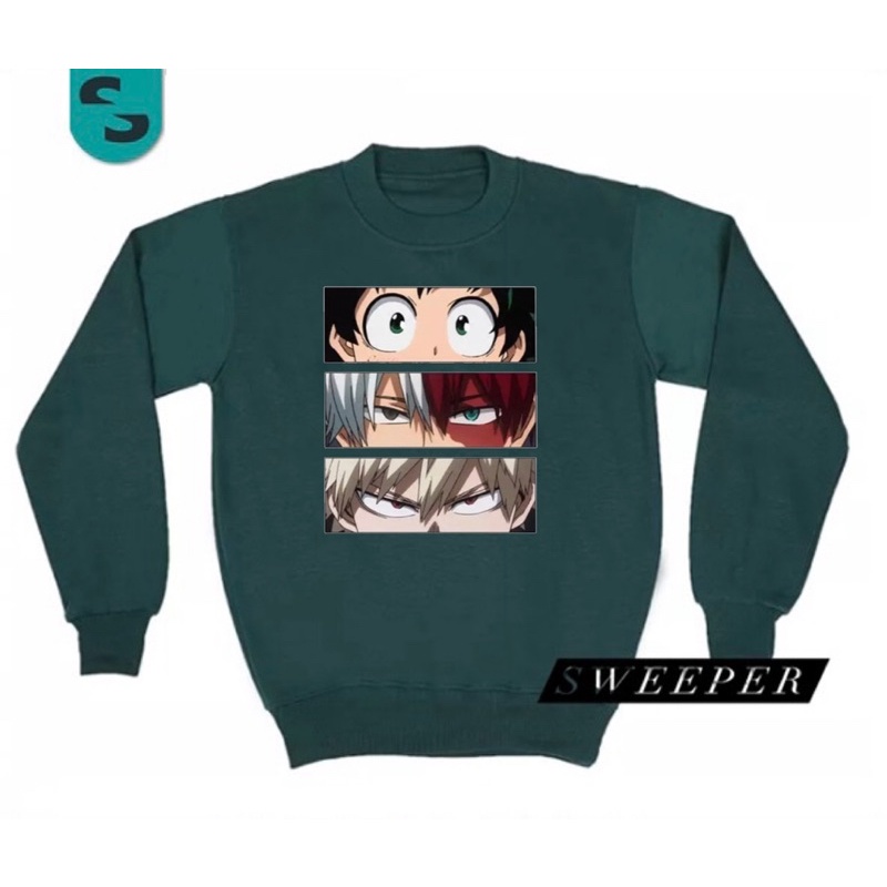 SWEEPER - TERLARIS BASIC SWEATER BOKU NO HERO ACADEMIA PRIA &amp; WANITA M-XL