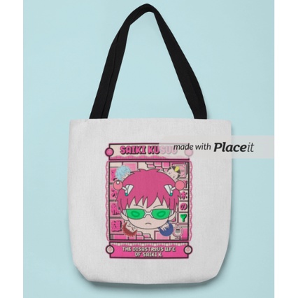 Tote Bag Kanvas Saiki Kusuo The Disastrous Life of Saiki K