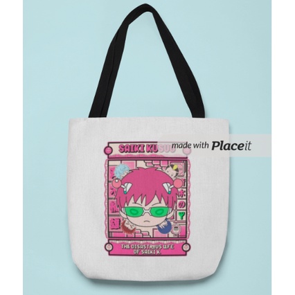 Tote Bag Kanvas Saiki Kusuo The Disastrous Life of Saiki K