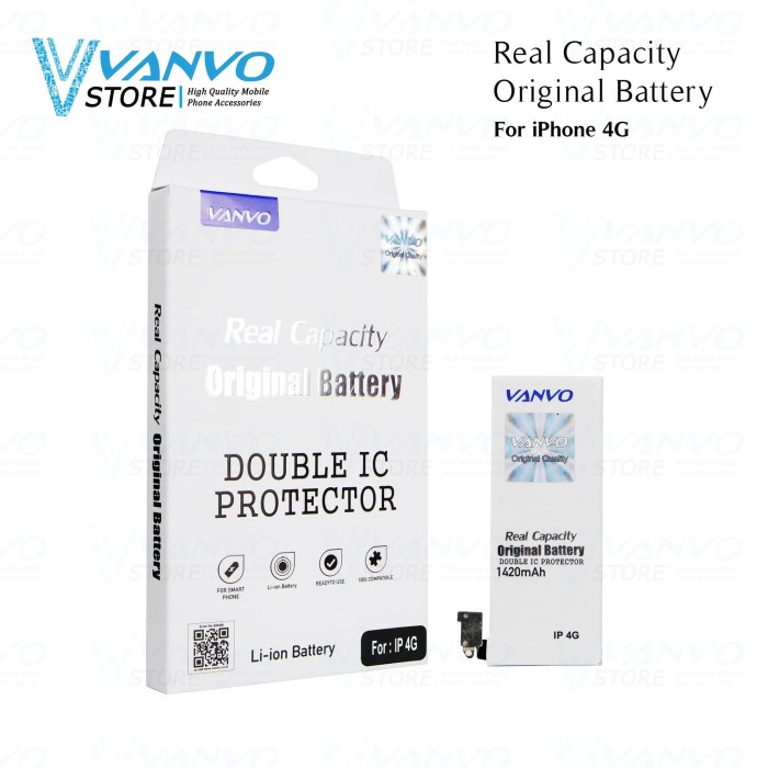 BATTERY BATERAI IPHONE 4G VANVO