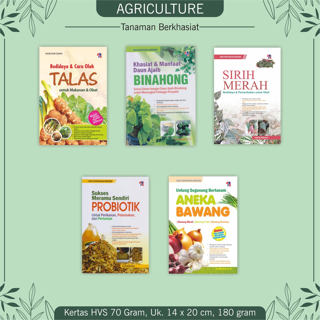 BUKU PERTANIAN BERTANAM TALAS BINAHONG SIRIH MERAH BAWANG