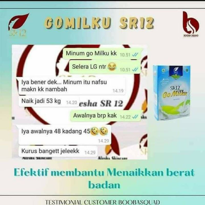 

Susu Penggemuk Gomilku SR12 Herbal BPOM Original