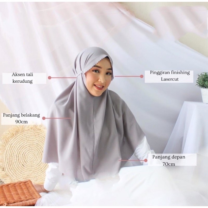 JILBAB INSTANT / HIJAB INSTANT BERGO MINA MARYAM LASER