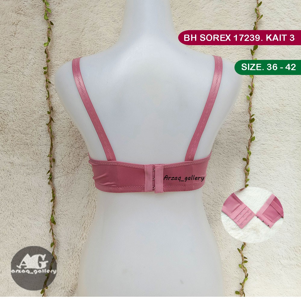 BH SOREX 17239 | Bra Wanita Sorex | Bh Busa Tanpa Kawat Kancing 3 | Bra | Pakaian Dalam Wanita | Bh | Sorex