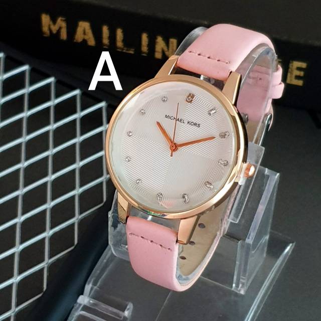 STOK TERBATAS JAM TANGAN WANITA MICHAEL KORS'S KULIT SEMI SUPER