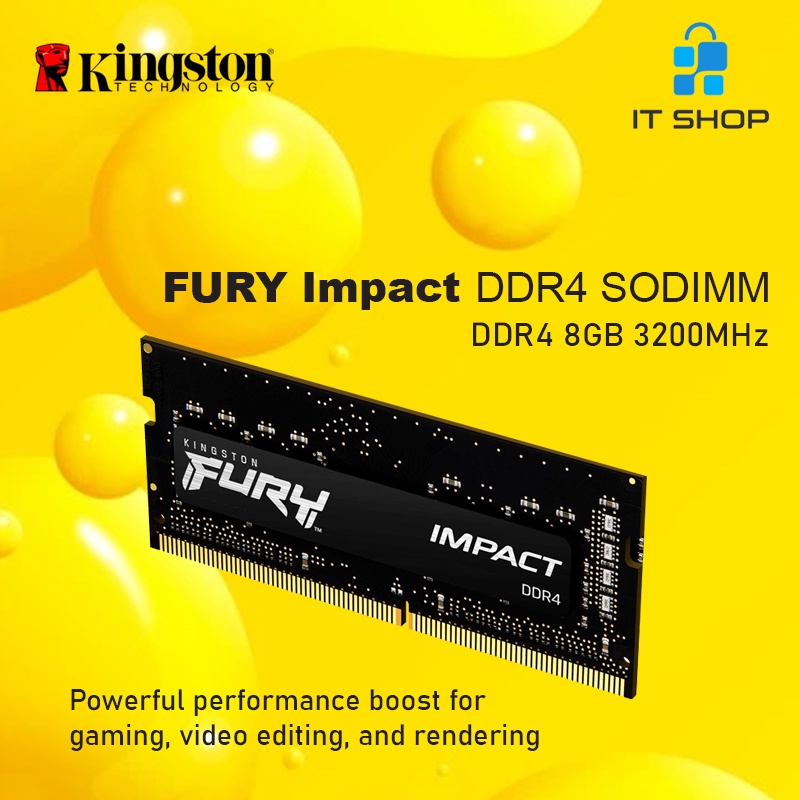 Kingston FURY Impact DDR4 SODIMM 8GB - 3200