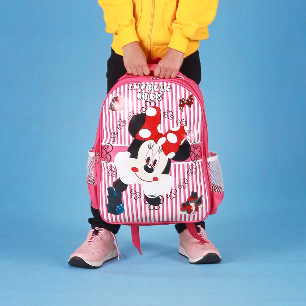 Tas Sekolah Ransel Backpack Anak Perempuan PAUD TK SD Motif Minnie Mouse Lucu Model Terbaru Kualitas Terbaik