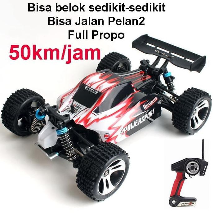 JakartaHobby RC Buggy Vortex A959 WL Toys 1:18 Scale 4WD 50kmu002Fjam - Merah