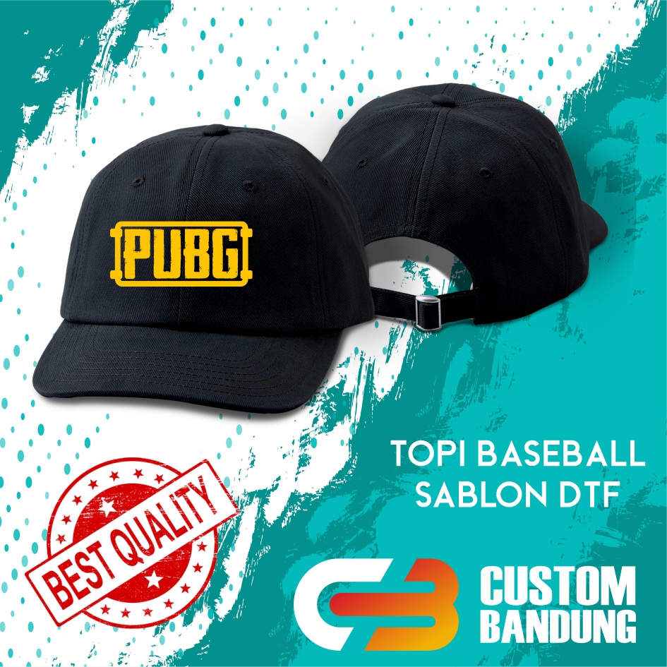 Topi Baseball PUBG 2 Pria Wanita Topi Cap Bisa Tulis Nama Bisa COD Original High Premium Quality