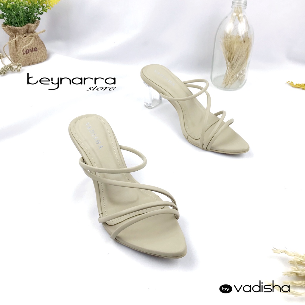 Keynarra Adeeva Sendal Wanita Heels Kaca 7 cm