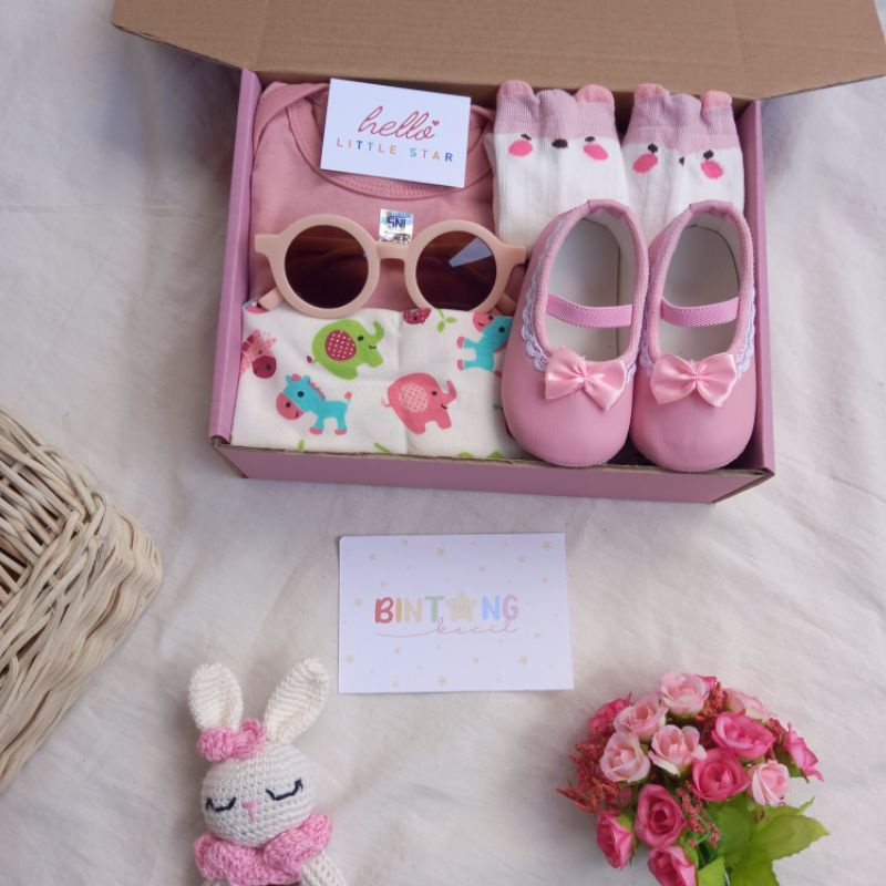 HAMPERS | Baby Hampers / Baby Gift / Newborn Hampers / Hampers Bayi / Kado Bayi / Kado Lahiran-Baic Soft Pink 2