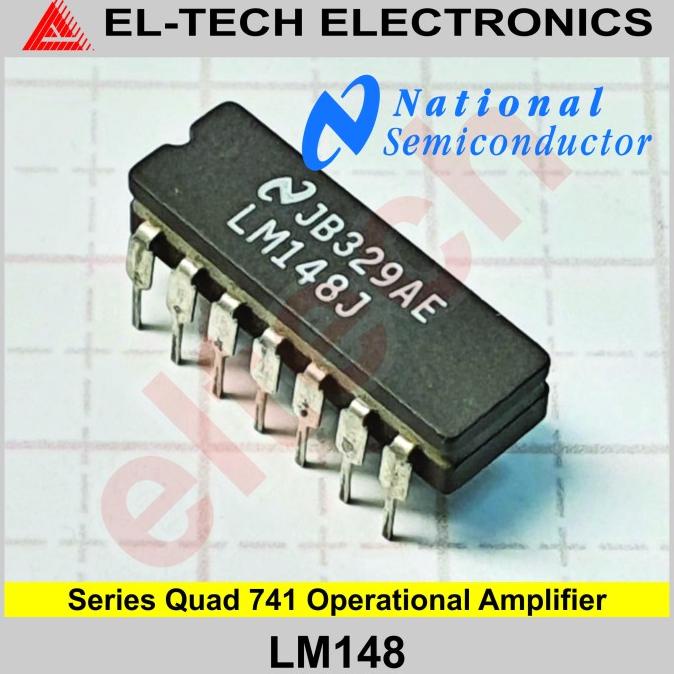 LM148 LM148J LM 148 148J Series Quad 741 Operational Amplifier elt3ch Ayo Beli