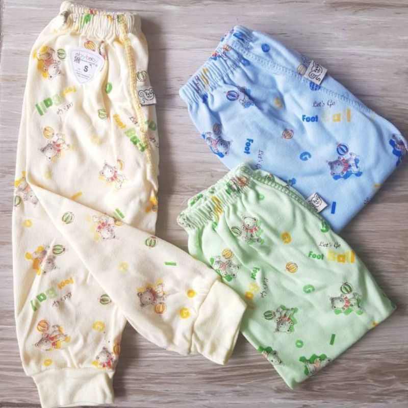 ECER! Celana Panjang Bayi Warna dan Putih Motif