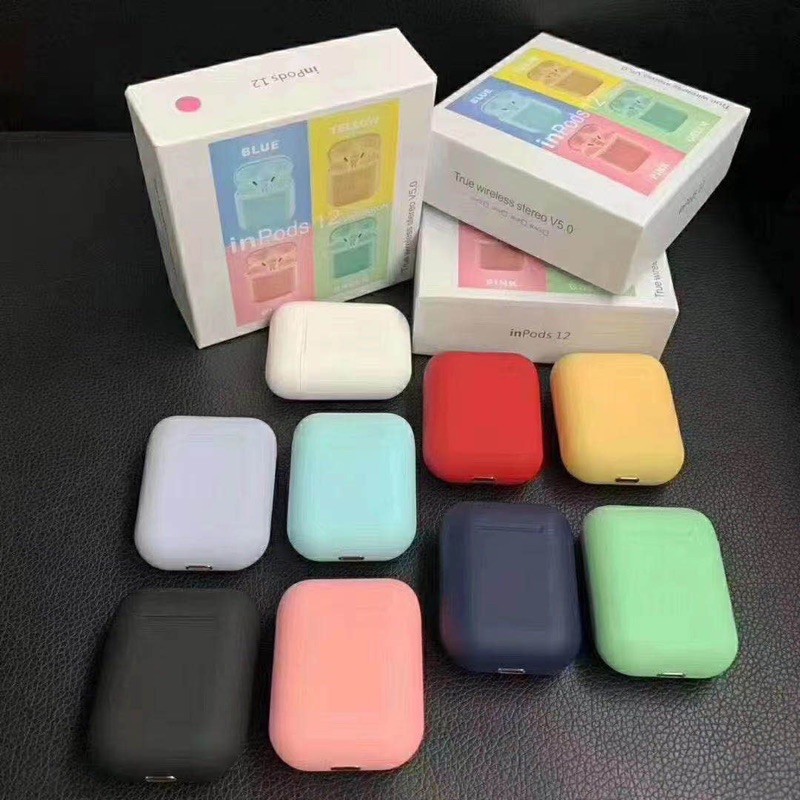 Inpods 12 Macaron Headset Bluetooth i12 TWS Warna Macaron Wireless Earphone Inpods 12 Macaron