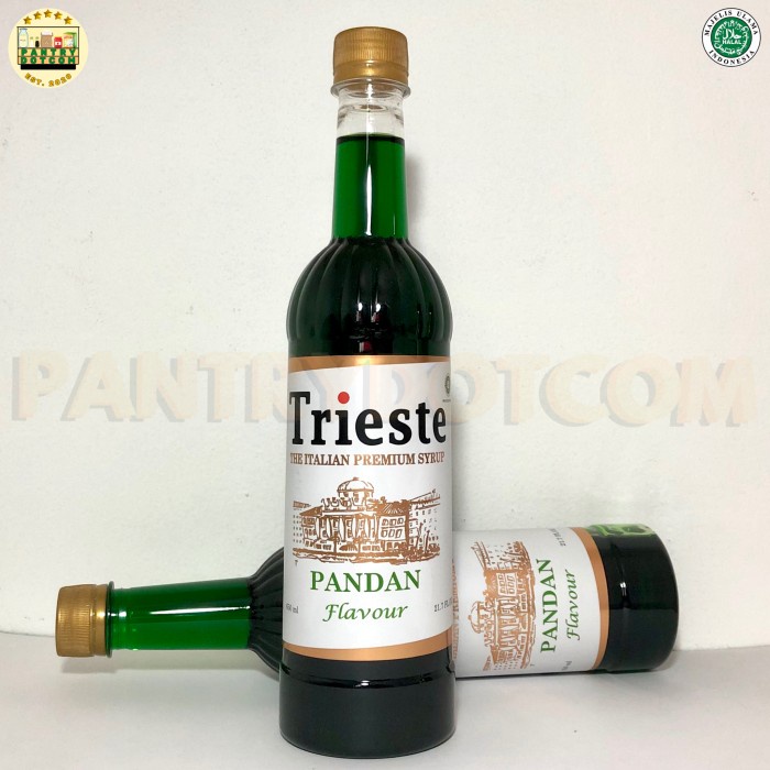 

TRIESTE SYRUP rasa PANDAN - SIRUP PREMIUM 650ml