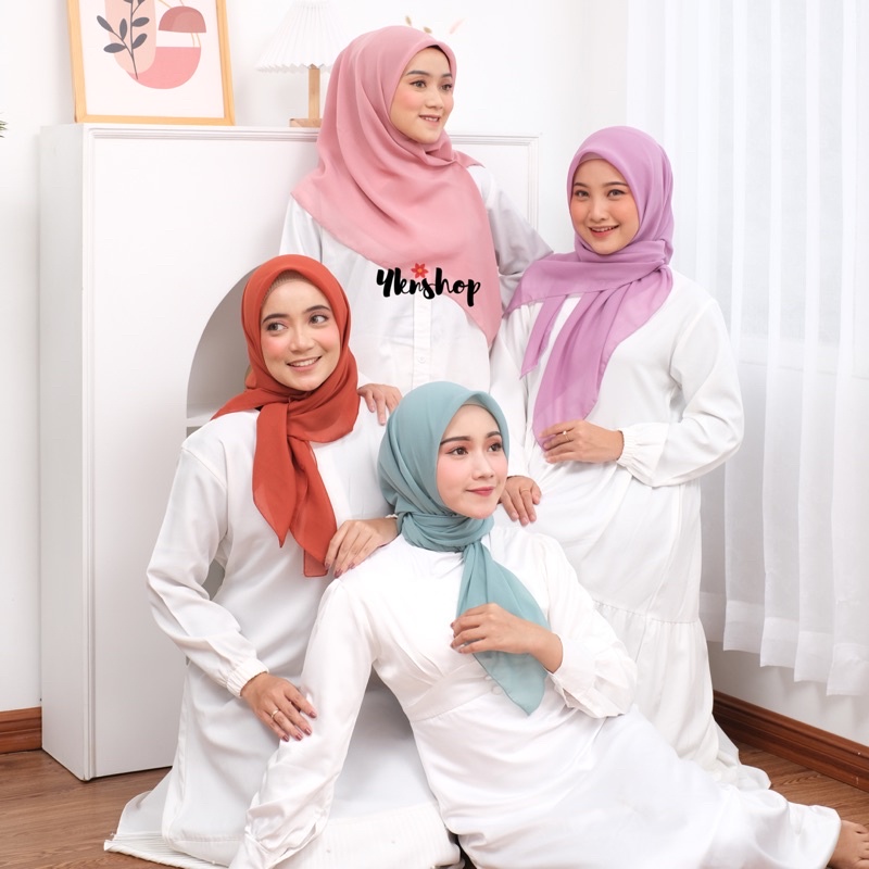 [Part 1] Bella Square / Jilbab Segiempat Pollycotton