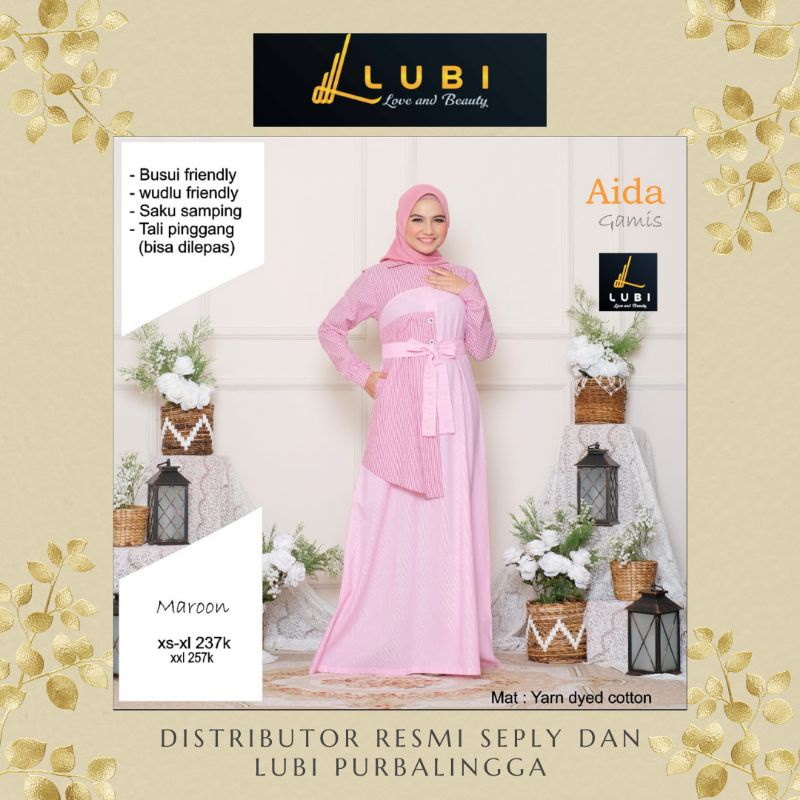 GAMIS REMAJA LUBI AIDA MAROON /SEPLY LUBI PURBALINGGA DISKON, GRATIS ONGKIR, DAN BISA COD
