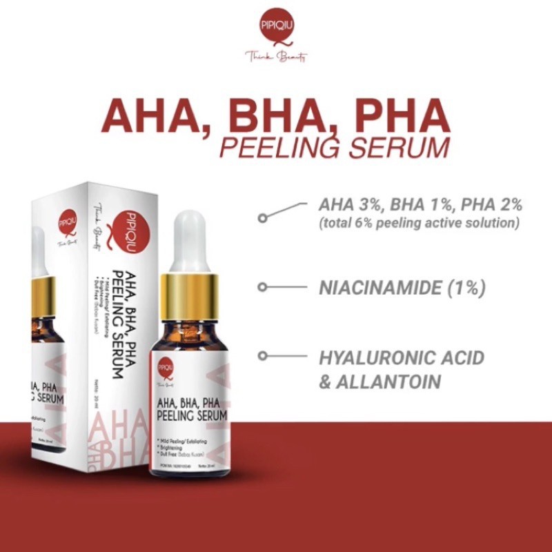 Pipiqiu Serum Peeling Solution AHA BHA PHA / Gold Serum / Hyaluronic Serum/ Niaciamide SOMETHINC ORI