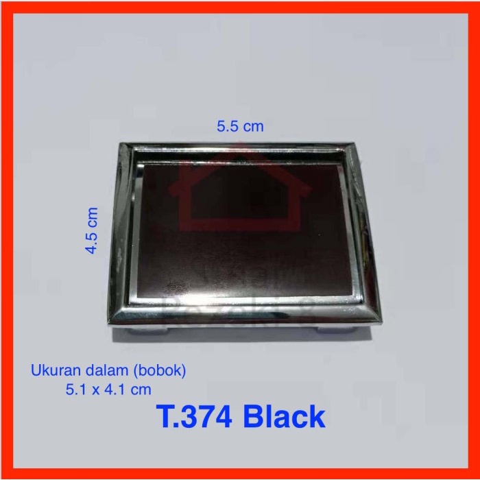 Tarikan Tanam HITAM Handle Laci Kotak Lemari Pintu Minimalis 374